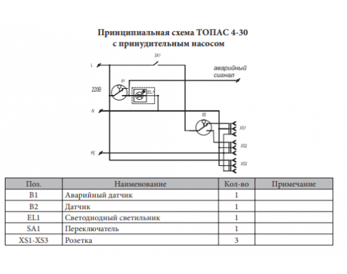 Монтажная схема Топас 20 Пр